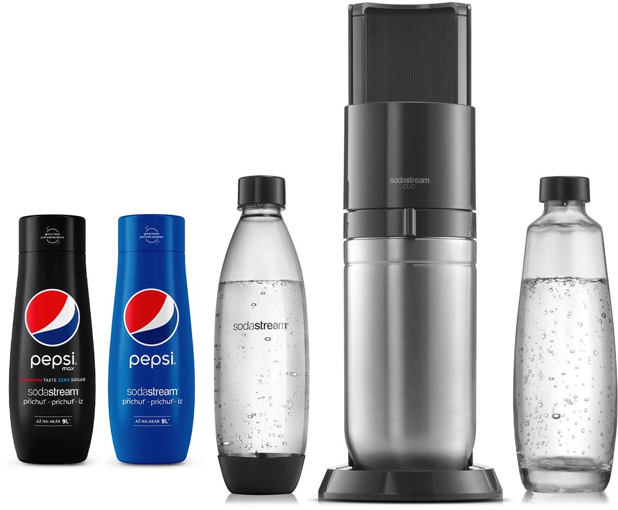 SodaStream Duo Black + PEPSI, PEPSI MAX Sada