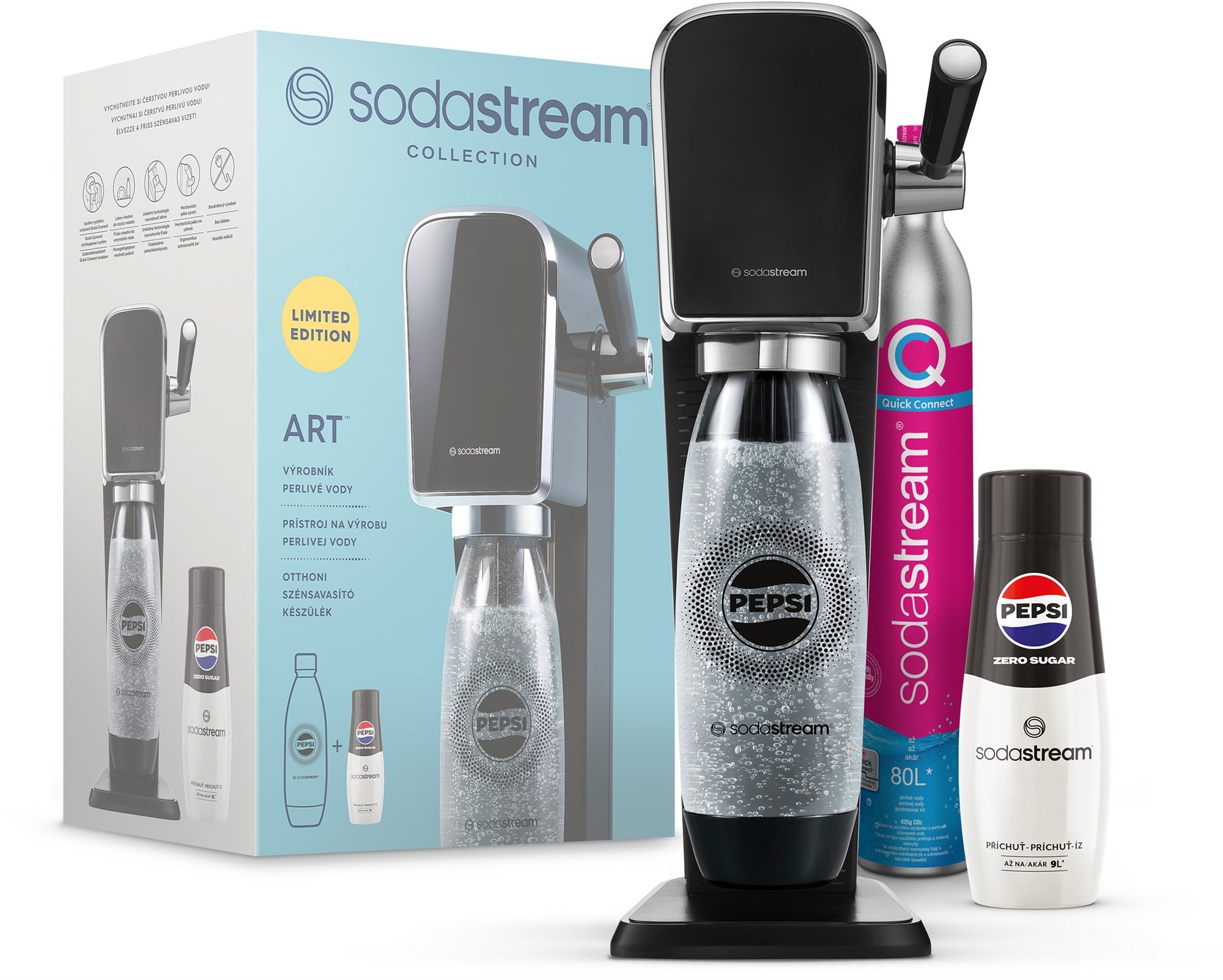 SodaStream ART Black Pepsi Zero Sada