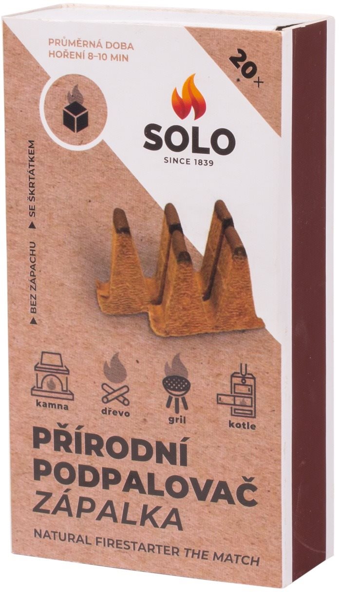 SOLO Podpaľovač Zápalka – 20 ks Podpaľovač