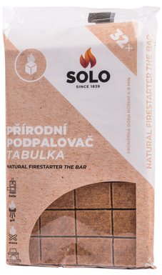 SOLO Ekologický podpaľovač tabuľka – 32 ks Podpaľovač