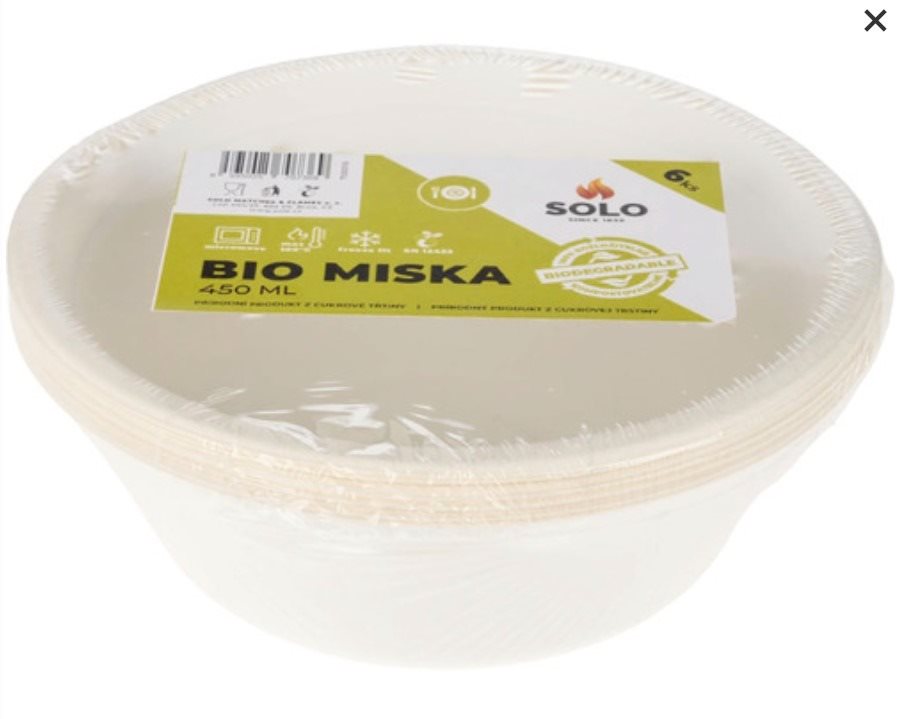 SOLO Miska 450 ml/6 ks Sada misiek
