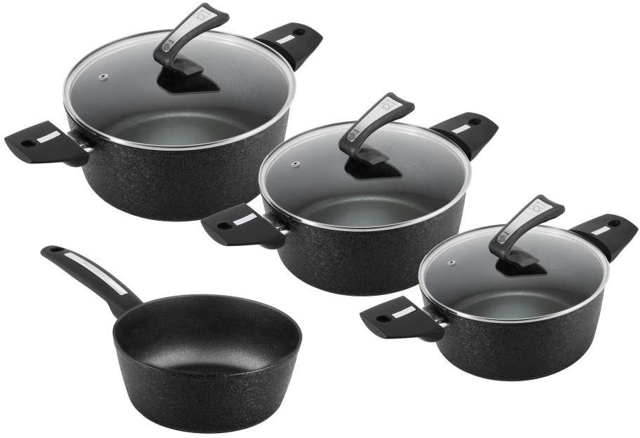 CS Solingen MÜNSTER, antiadhésif 7 pcs Batterie de cuisine et set...