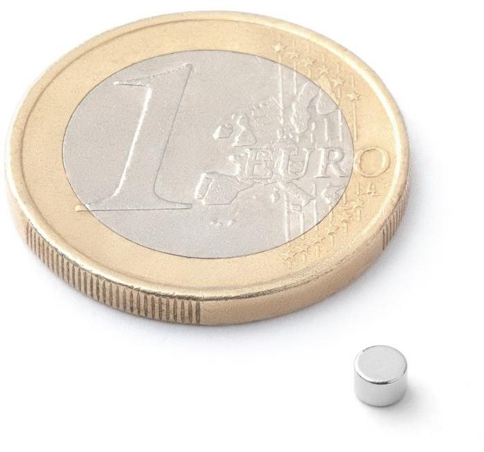 SOLLAU neodymový silný válec D 3×2 mm - balení 50 ks Magnet