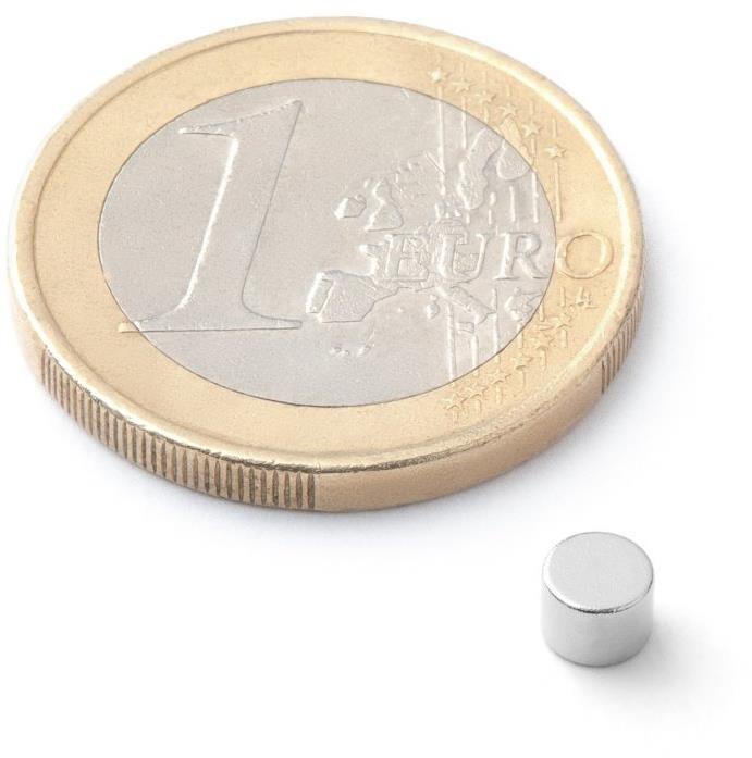 SOLLAU neodymový silný valec D 4 × 3 mm – balenie 50 ks Magnet