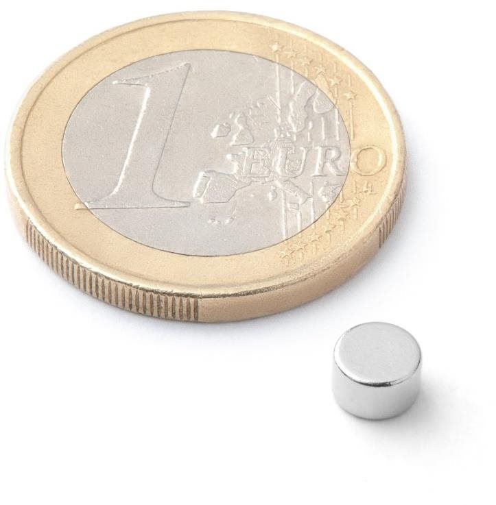 SOLLAU neodýmový silný valec D 5 × 3 mm – balenie 30 ks Magnet