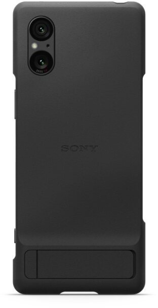 Sony Stand Cover Xperia 5 V fekete tok Telefon tok