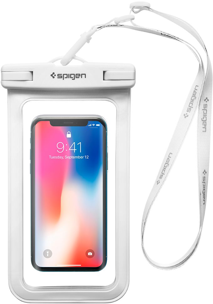Spigen Velo A600 8" Waterproof Phone Case, White Phone Case