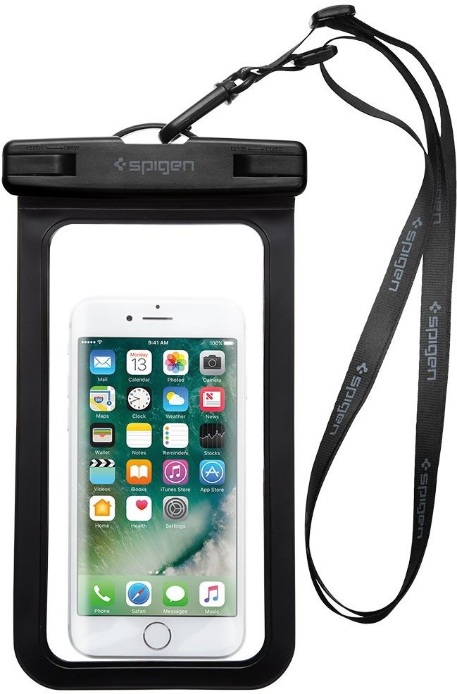 Spigen Velo A600 8" Waterproof Phone Case, Black Phone Case