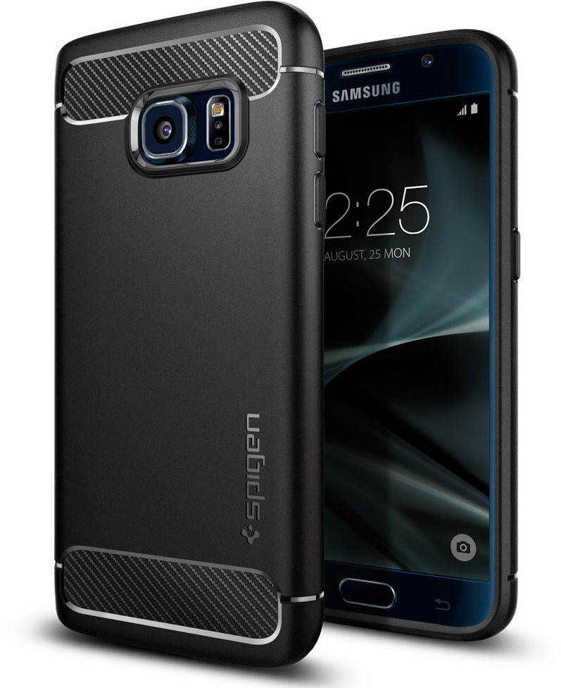 SPGEN Rugged Armor Black Samsung Galaxy S7 Phone Cover