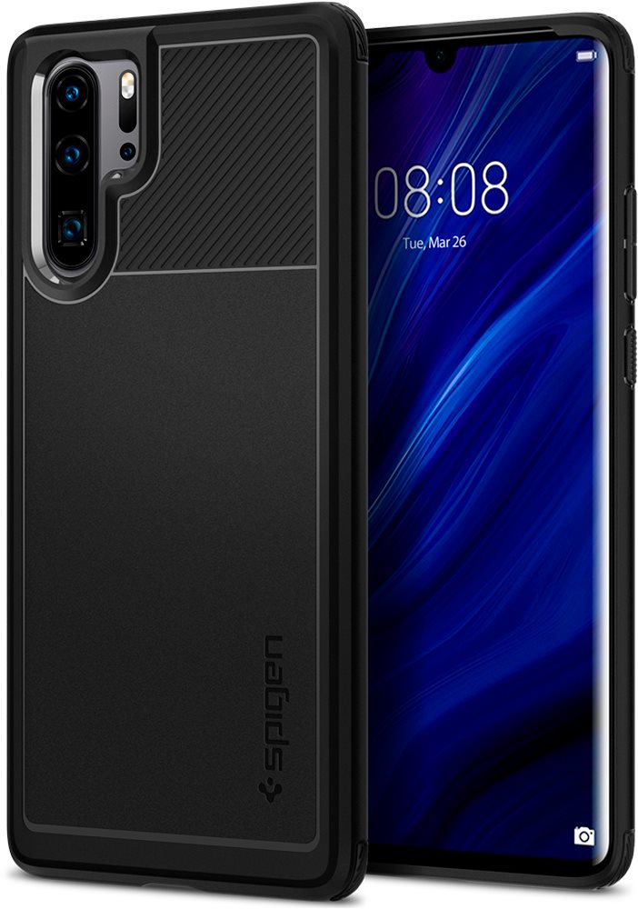 Spigen Rugged Armor Noir Huawei P30 Pro Coque de téléphone portable