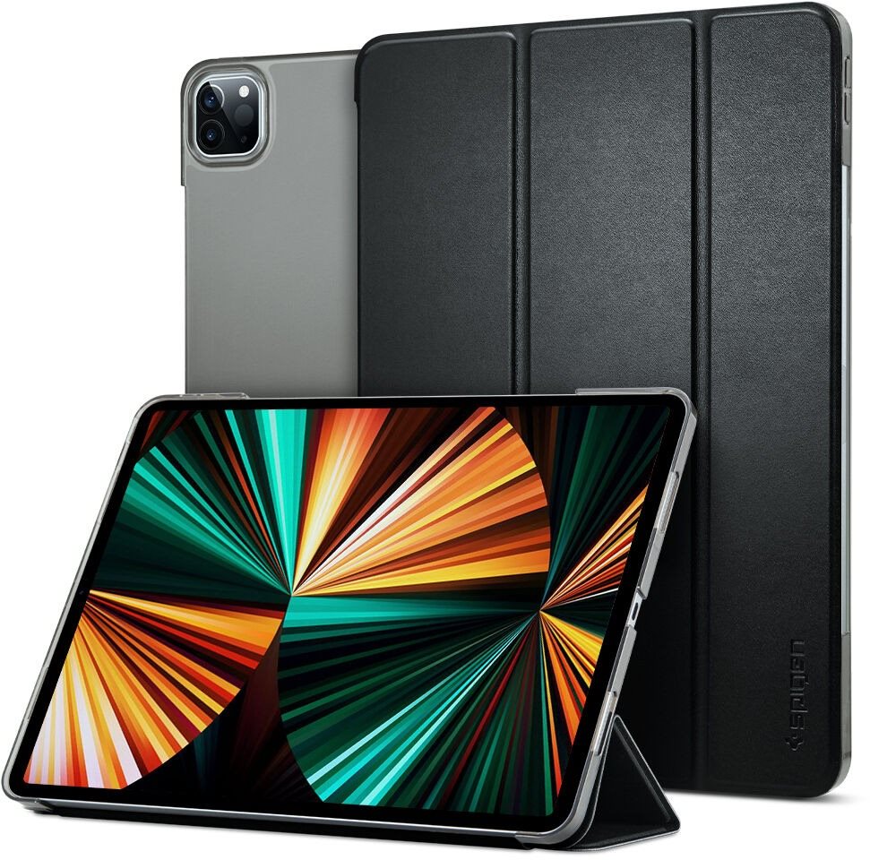 Spigen Smart Fold Black iPad Air 12.9" 2024 Tablet-Hülle