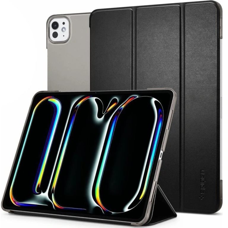 Spigen Smart Fold Black iPad Pro 13" M4 (2024) Tablet-Hülle