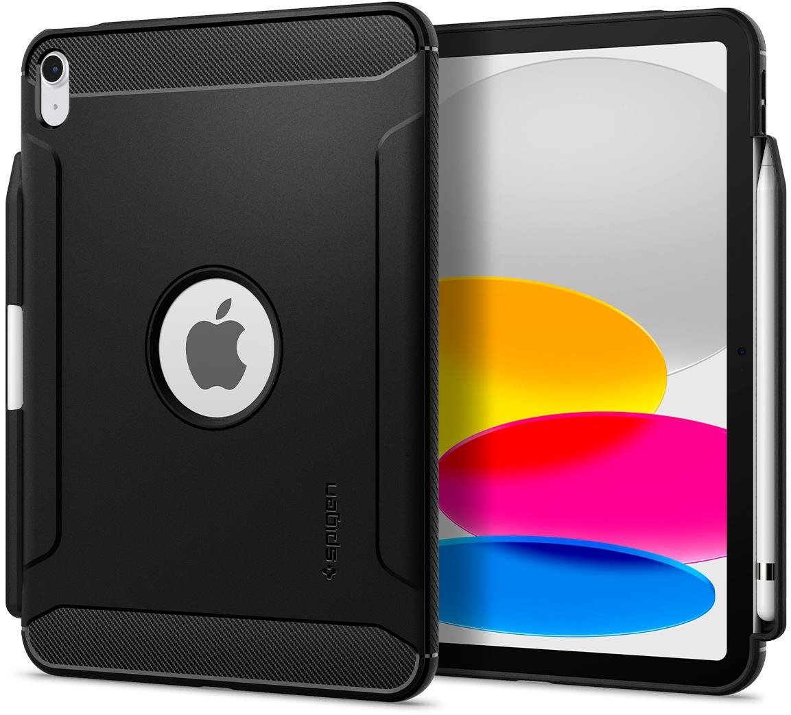 Spigen Rugged Armor Black iPad 10.9" 2022 Tablet-Hülle
