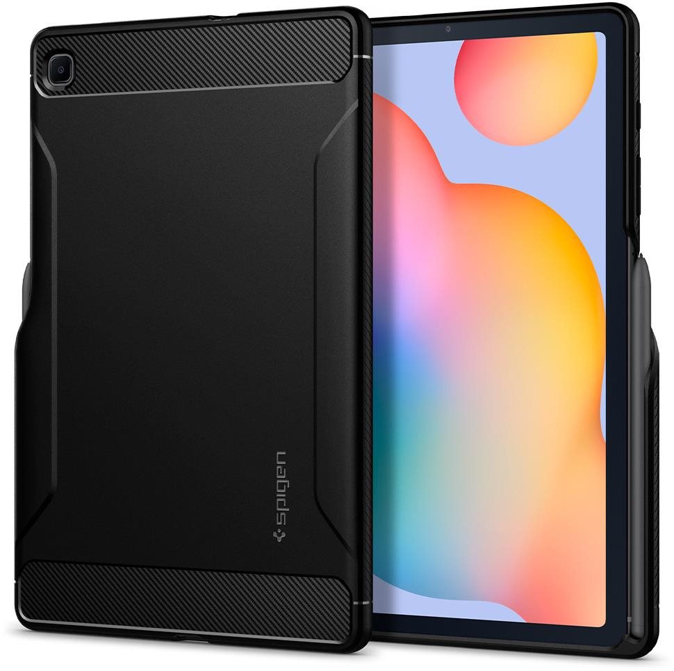Spigen Rugged Armor Black Samsung Galaxy Tab S6 Lite Tablet tok