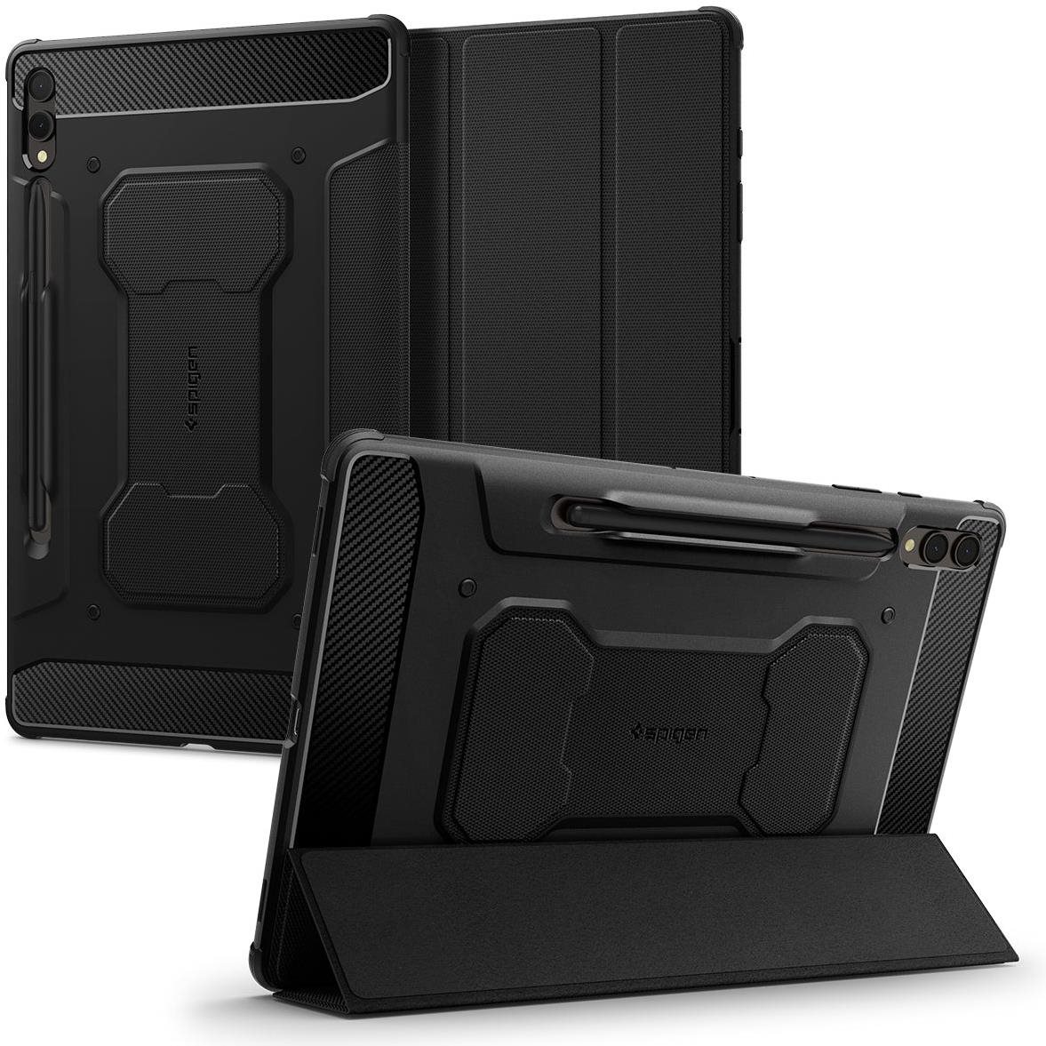 Spigen Rugged Armor Pro Samsung Galaxy Tab S9+ fekete tok Tablet tok
