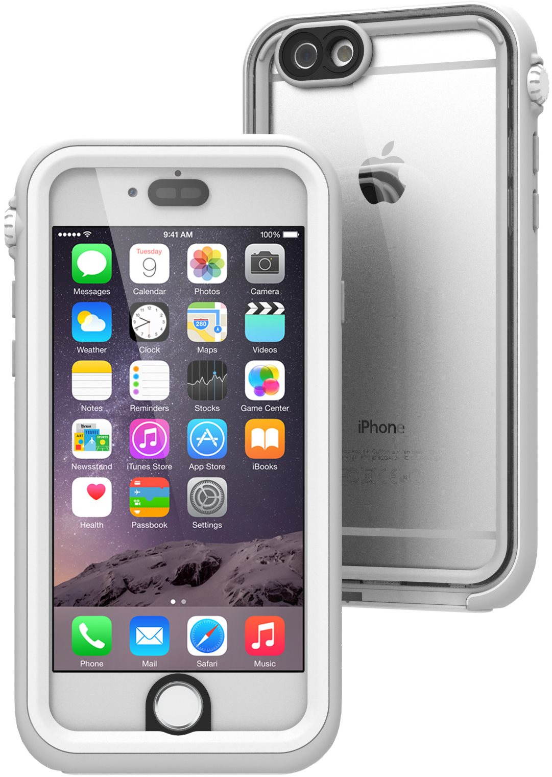 Catalyst Waterproof White Grey iPhone 6/6s Phone Case