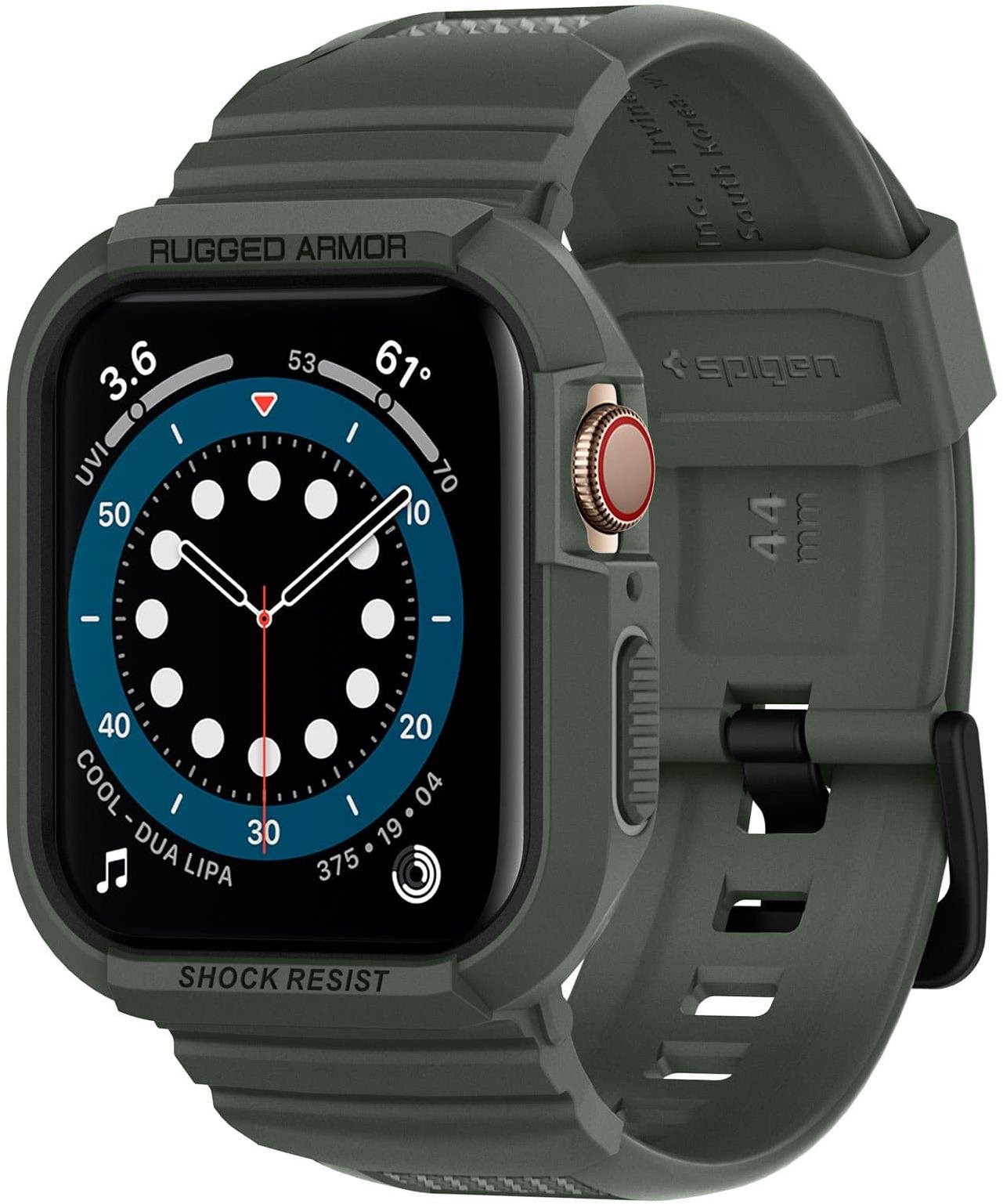 Spigen Rugged Armor Pro Green Apple Watch 8/7 (45mm)/SE...