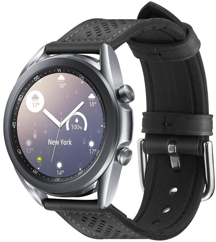 Galaxy Watch Band Retro Fit Black 20mm Watch Strap