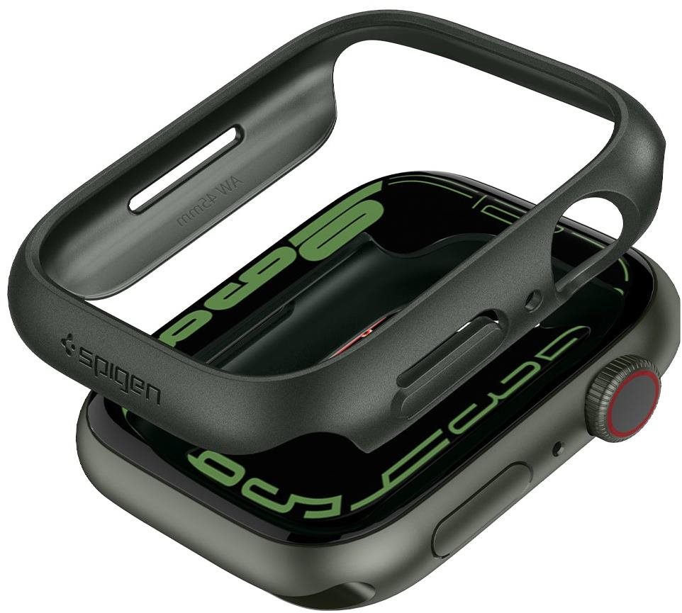 Spigen Thin Fit Green Apple Watch 8/7 45mm Uhrenetui