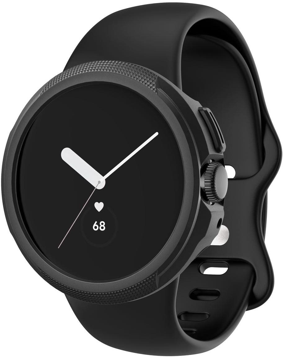 Spigen Liquid Air Matte Black Google Pixel Watch 2/1 Uhrenetui