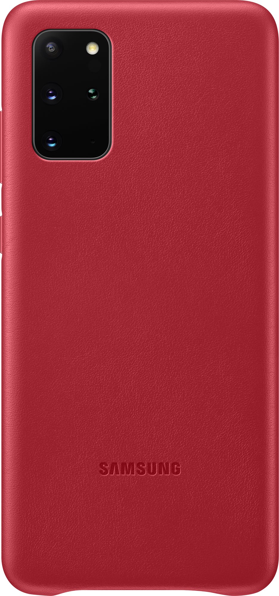 Samsung Leather Back Case for Galaxy S20+, Red Phone Cover