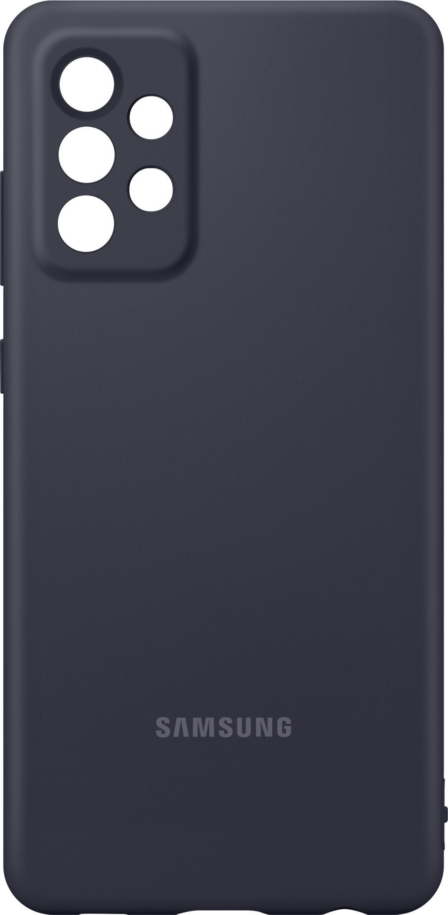 Coque arriere en silicone Samsung pour Galaxy A72 noir Coque de...