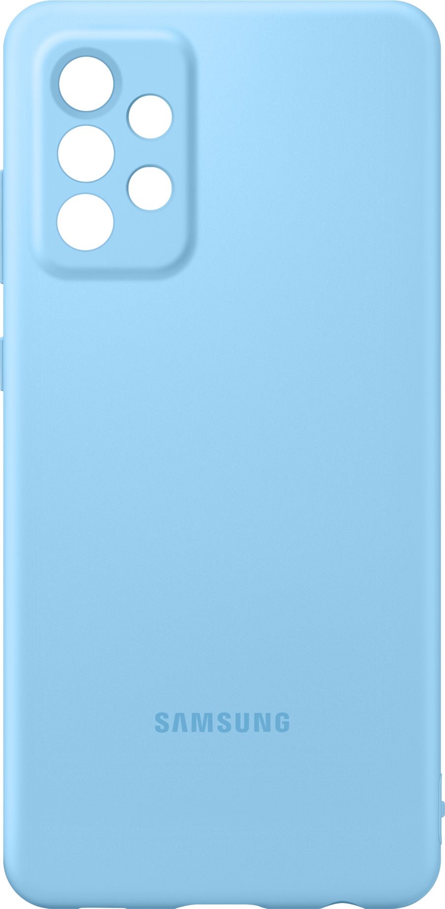 Coque arriere en silicone Samsung pour le Galaxy A72 bleu Coque de...