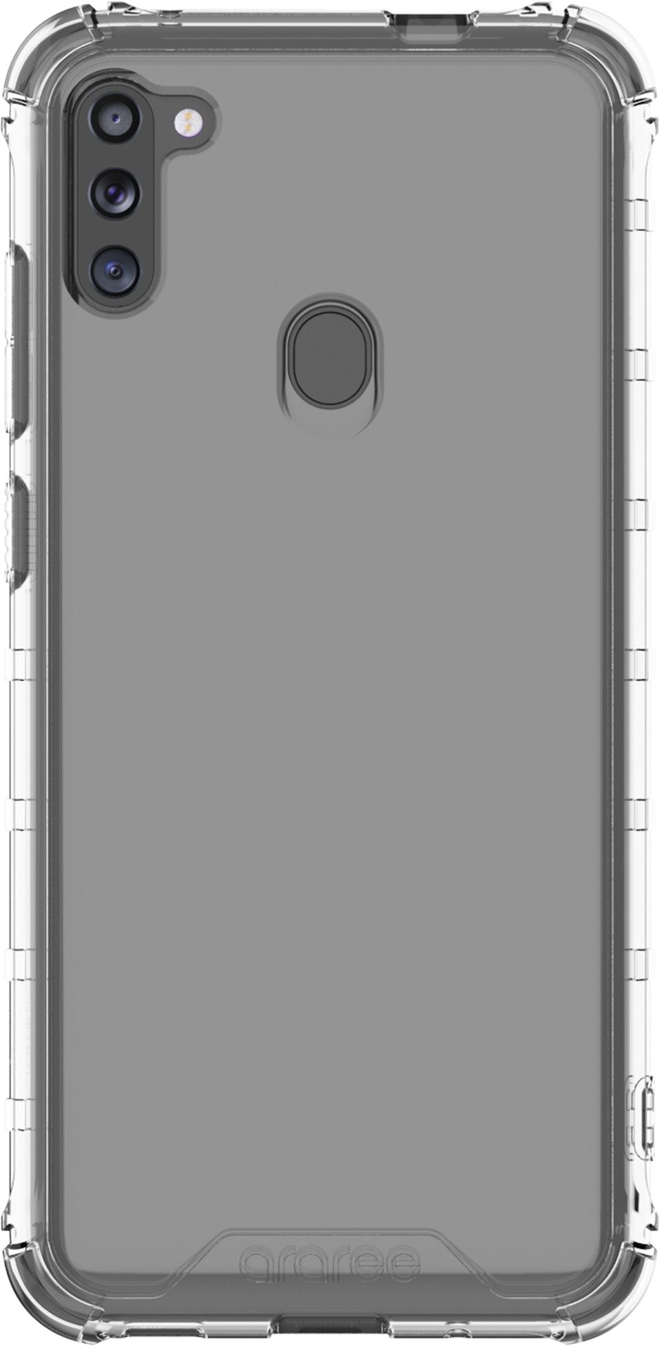 Samsung Galaxy M11 Semi-Transparent Back Cover, Transparent Phone...