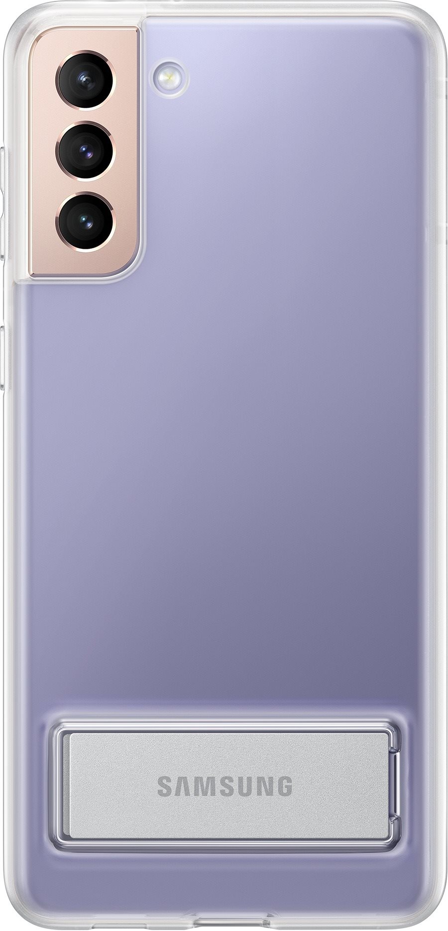Samsung Transparent Back Cover with Stand for Galaxy S21+,...