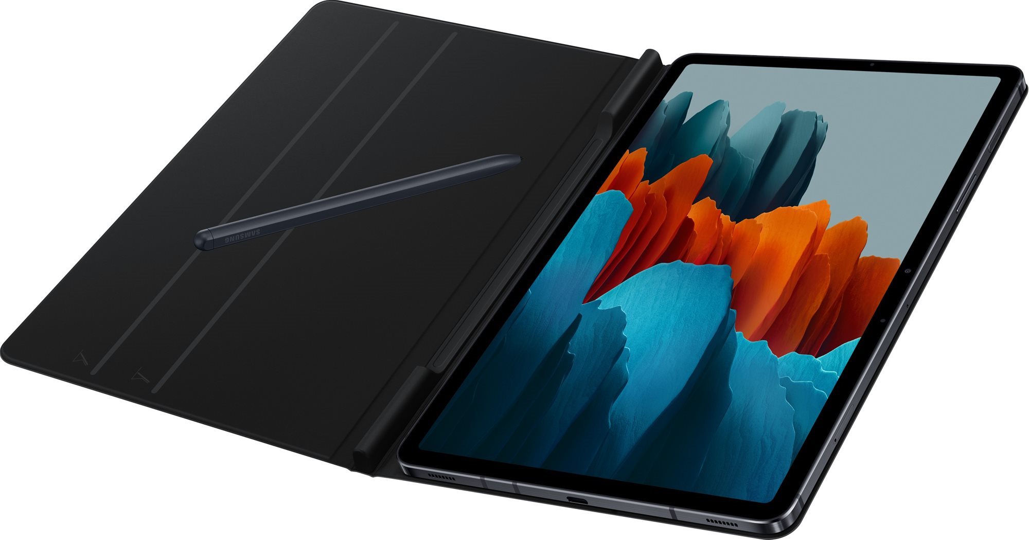 Étui de protection Samsung pour Galaxy Tab S7 noir Coque de tablette
