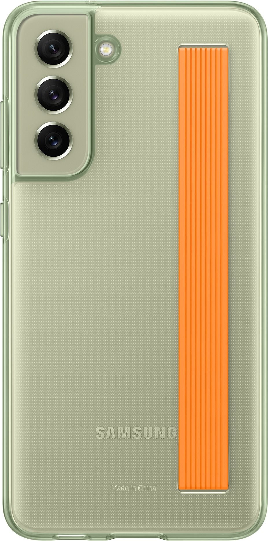 Samsung Galaxy S21 FE 5G Semi-transparent Back Cover with Loop,...