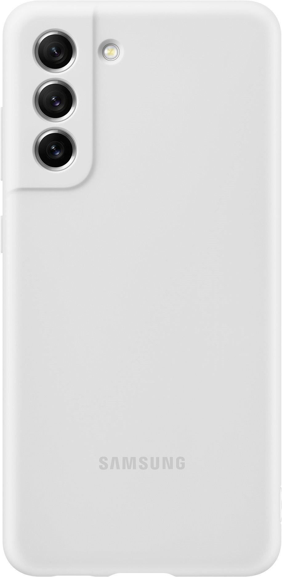 Samsung Galaxy S21 FE 5G Silicone Back Cover, White Phone Cover