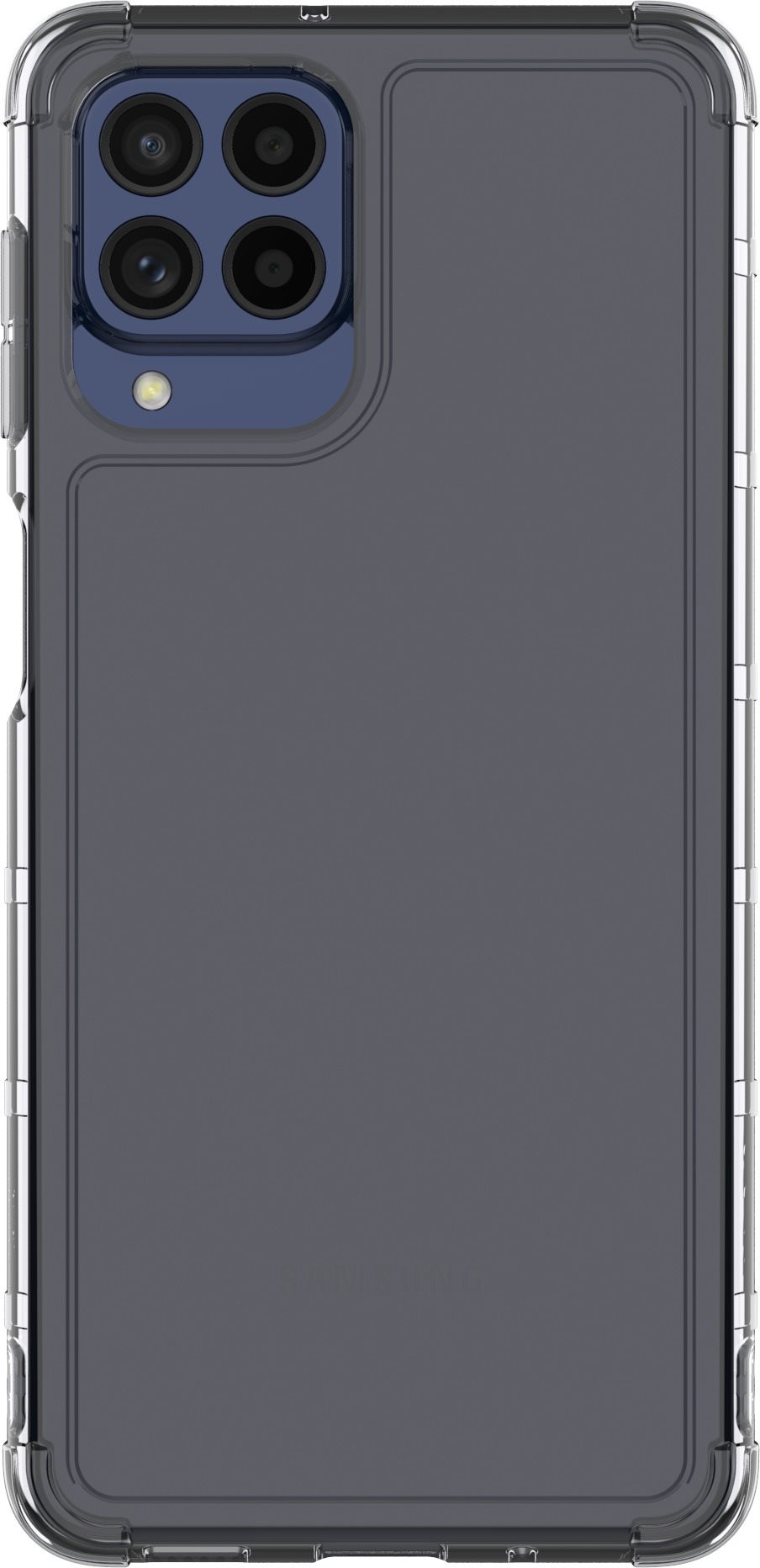 Samsung Galaxy M53 Polopriehľadný zadný kryt čierny Kryt na mobil