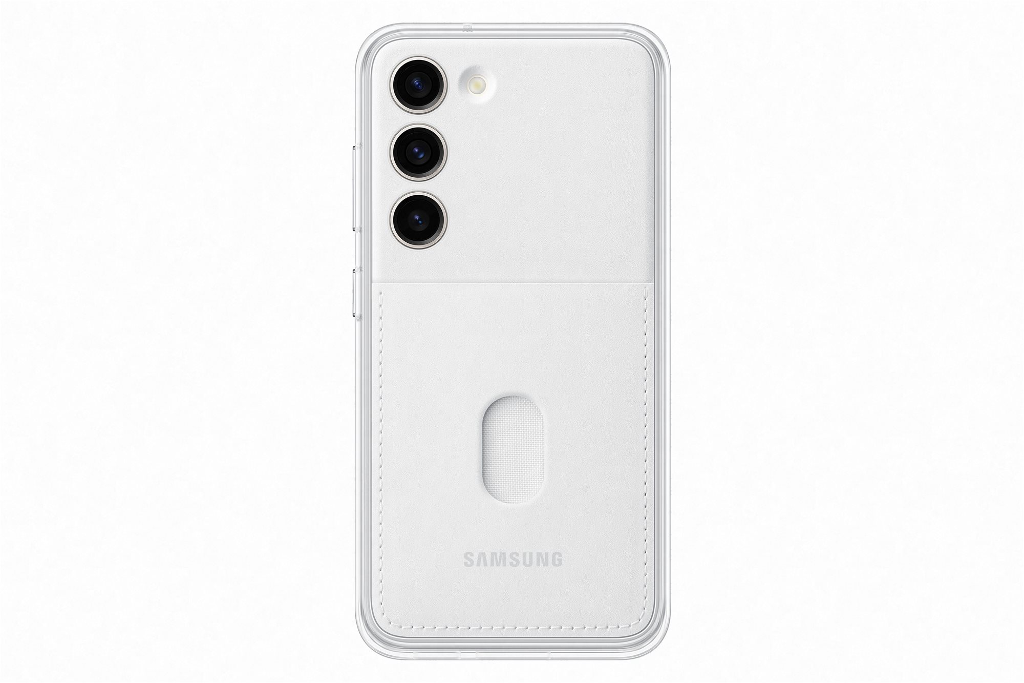 Samsung Galaxy S23 Telefon tok Frame fehér Telefon tok