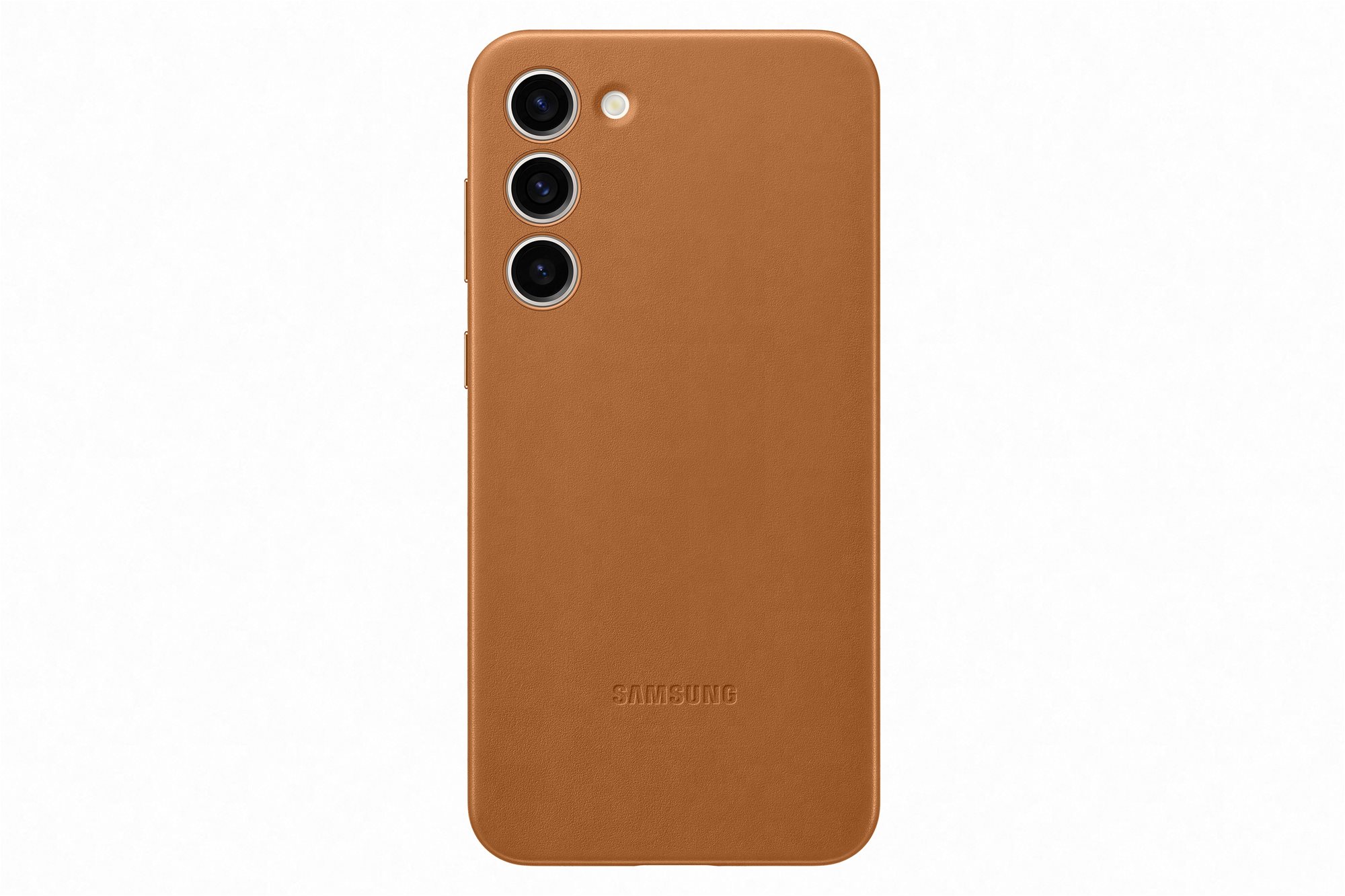 Samsung Galaxy S23+ Leder Back Cover - Camel Handyhülle