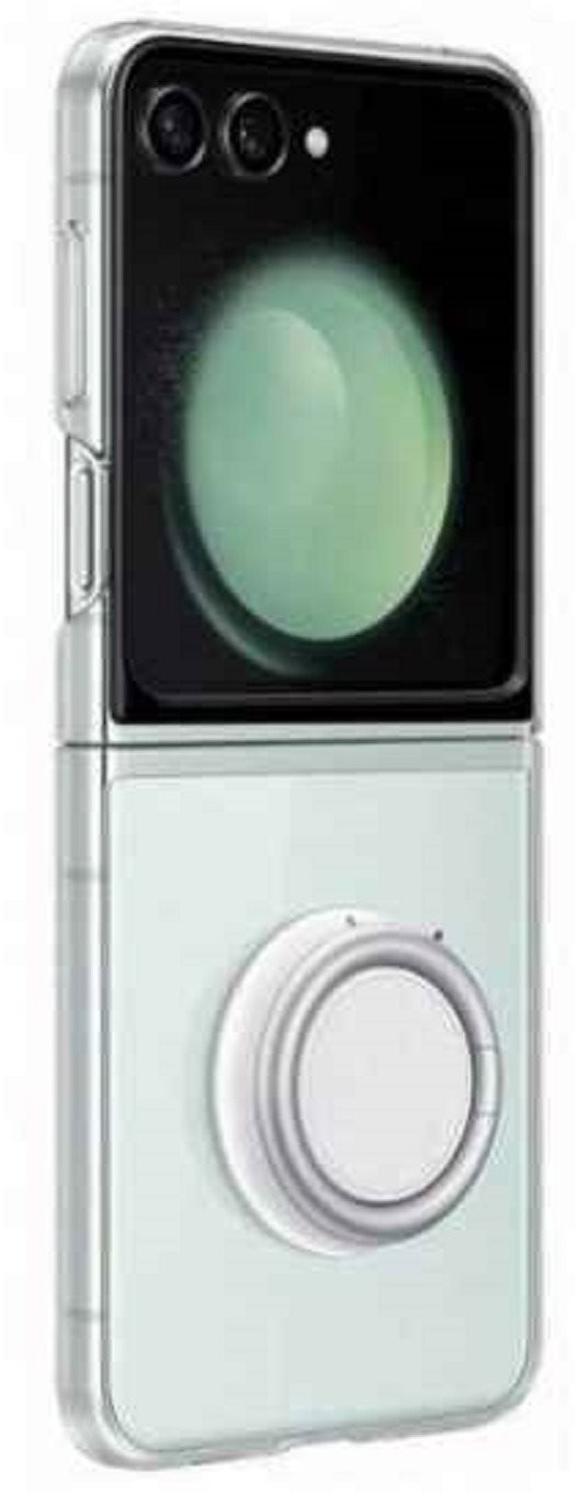 Samsung Galaxy Z Flip5 Transparente Hülle mit Fingerhalter...