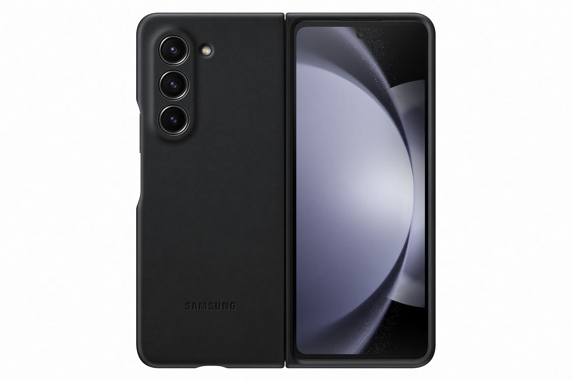 Samsung Galaxy Z Fold5 grafitszínű ökobőr hátlap tok Telefon tok