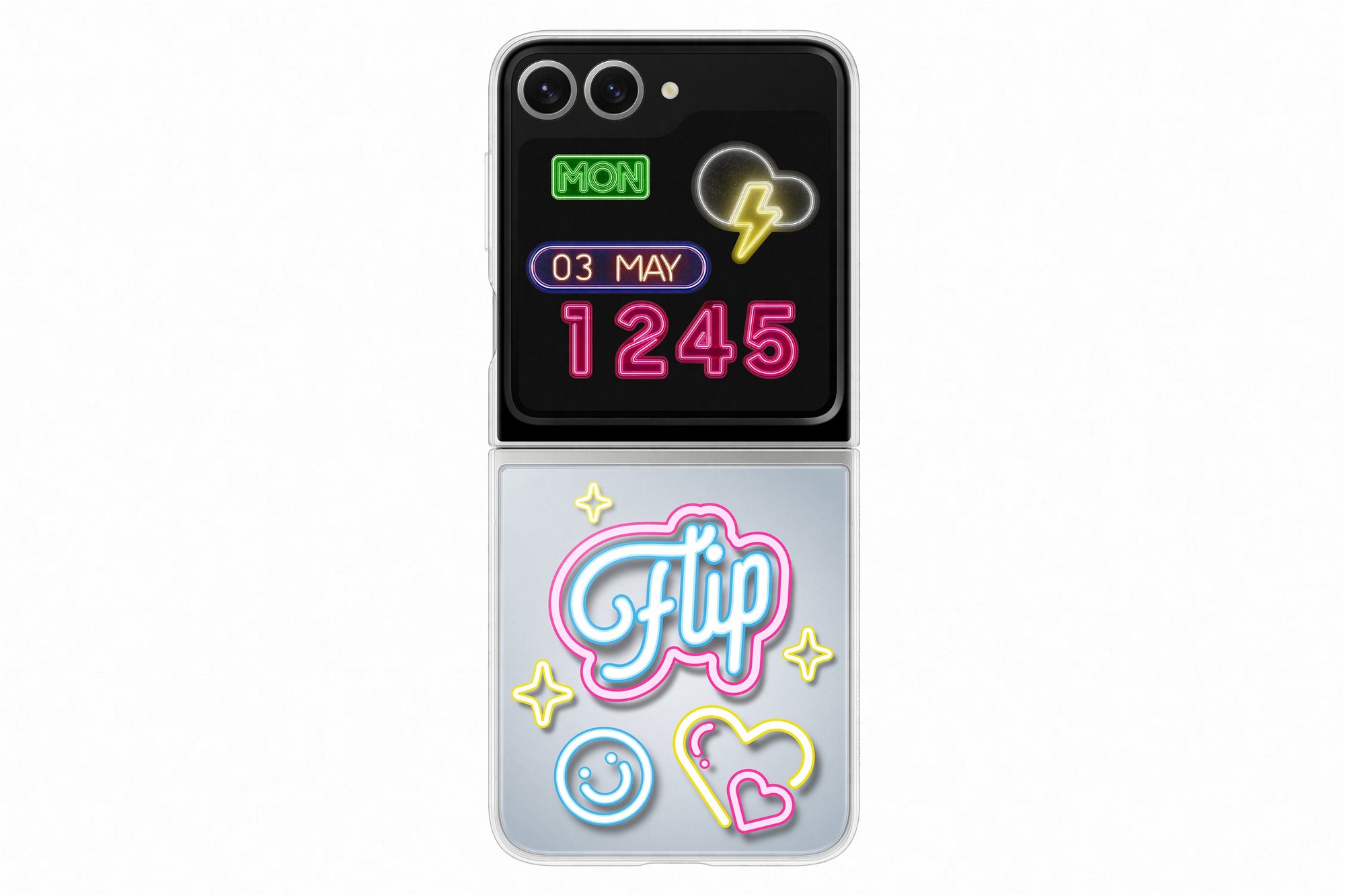 Samsung Galaxy Z Flip6 Flipsuit átlátszó tok Telefon tok