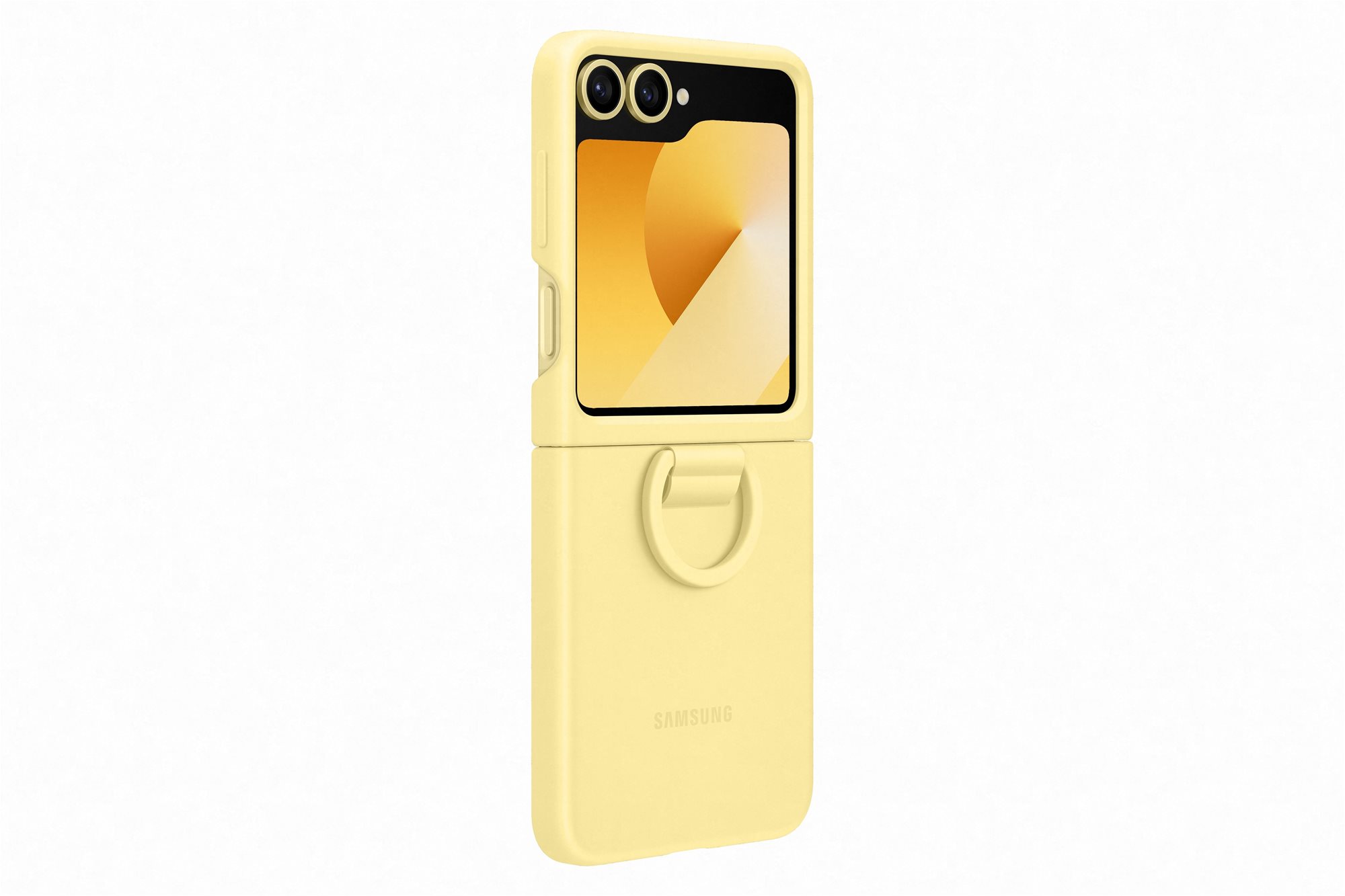 Samsung Galaxy Z Flip6 sárga szilikon tok Telefon tok
