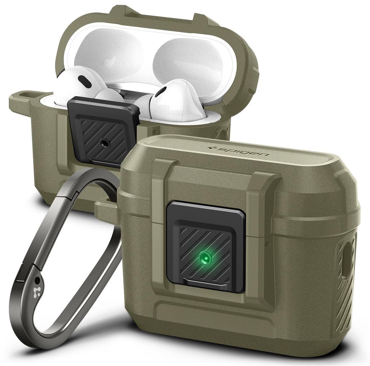 Spigen Lock Fit Vintage Khaki AirPods Pro 2 tok Fülhallgató tok