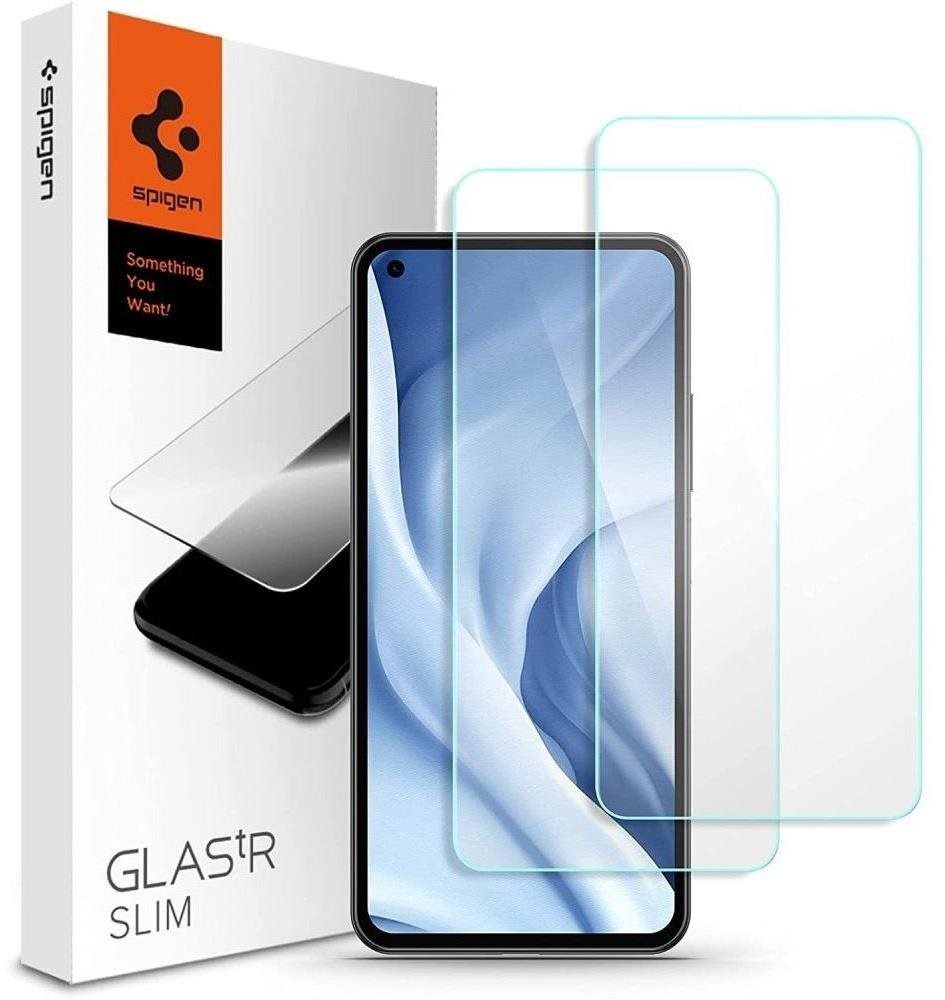 Spigen Glas tR Slim 2er Pack für Xiaomi Mi 11 Lite/Xiaomi Mi 11...