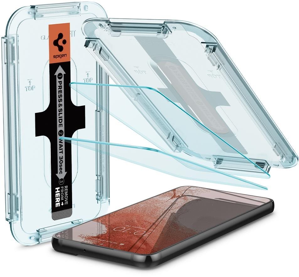 Spigen Glas.tR EZ Fit 2 Pack Samsung Galaxy S22 5G Ochranné sklo