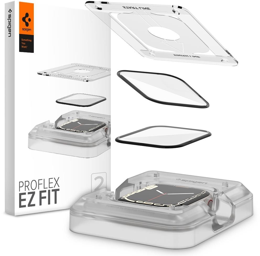 Spigen ProFlex EZ Fit 2 Pack Apple Watch 8/7 45mm Ochranné sklo