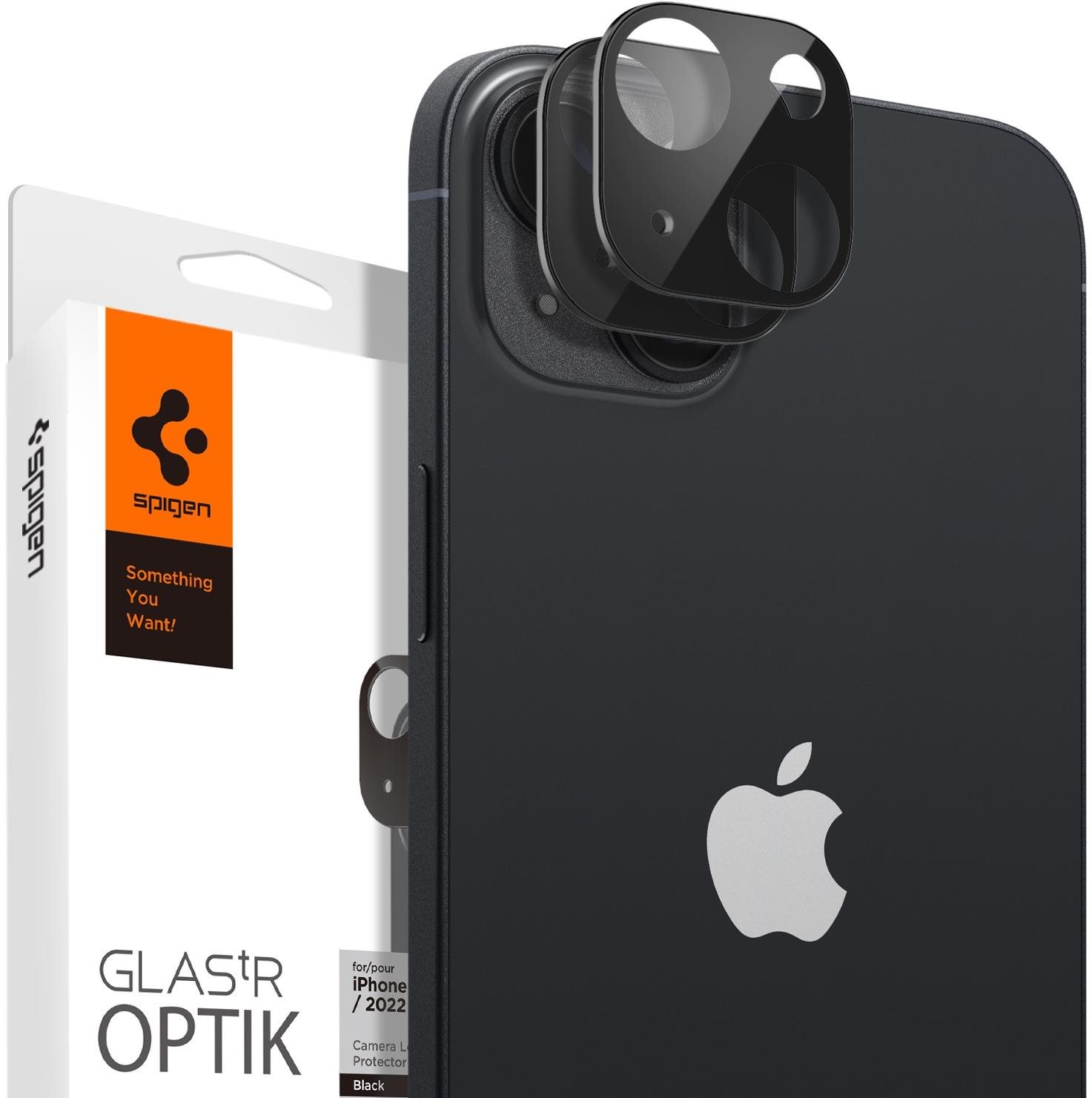 Spigen tR Optik 2 Pack Black iPhone 14/iPhone 14 Plus Kamera védő...