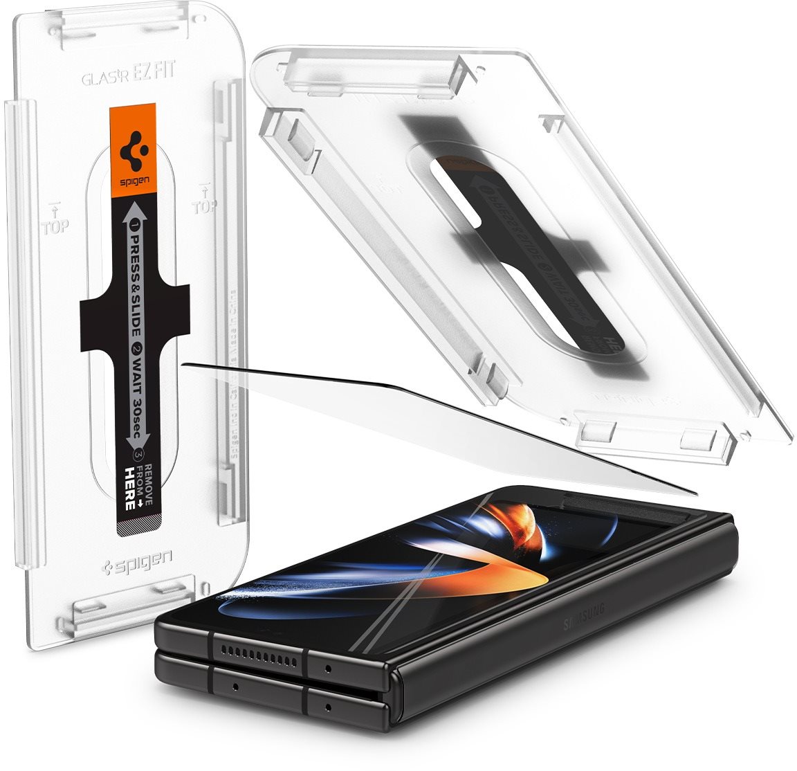 Spigen EZ Fit Cover Samsung Galaxy Z Fold4 üvegfólia Üvegfólia