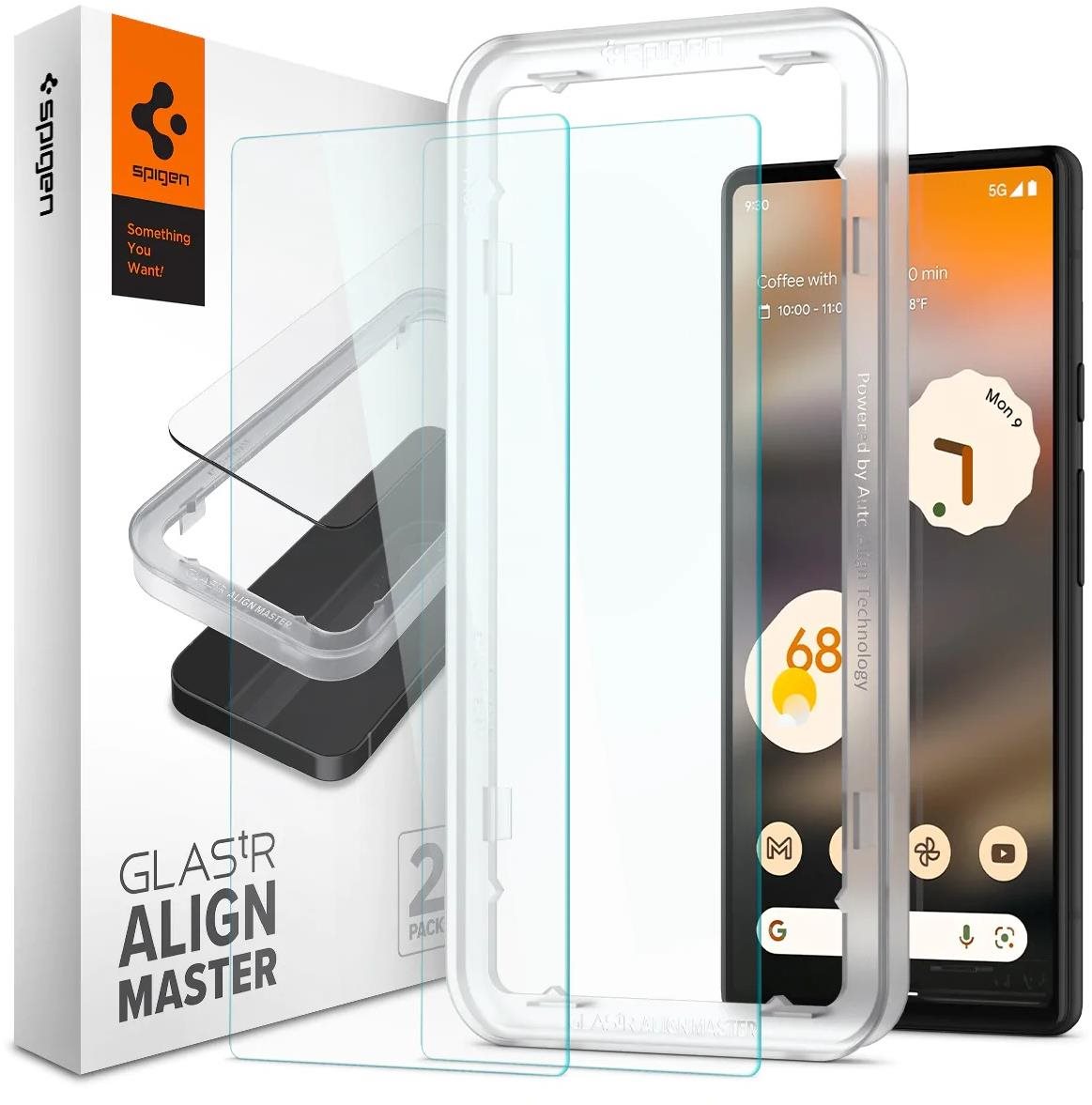 Spigen Glass AlignMaster 2 Pack Clear Google Pixel 6a üvegfólia...