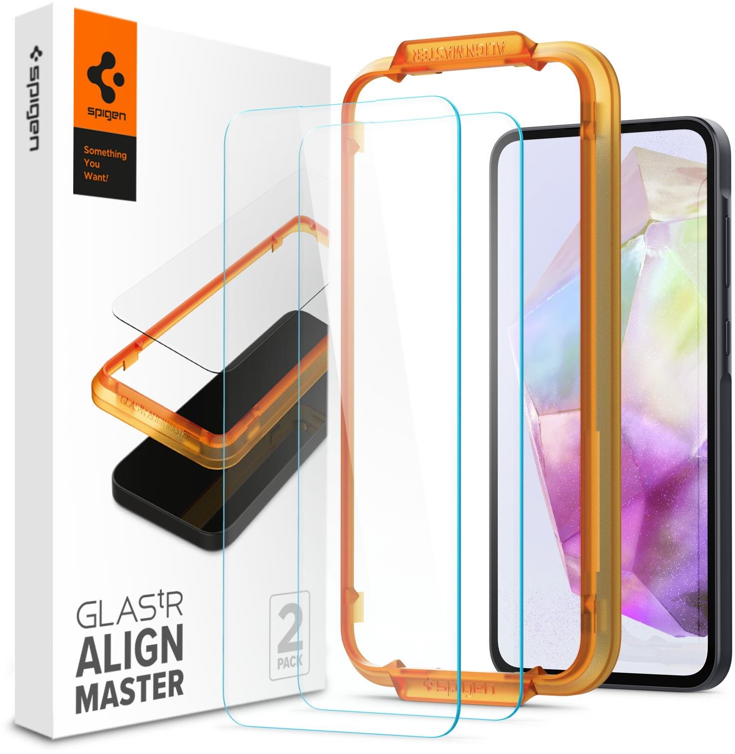 Spigen Glass tR AlignMaster 2 Pack Samsung Galaxy A35 üvegfólia...
