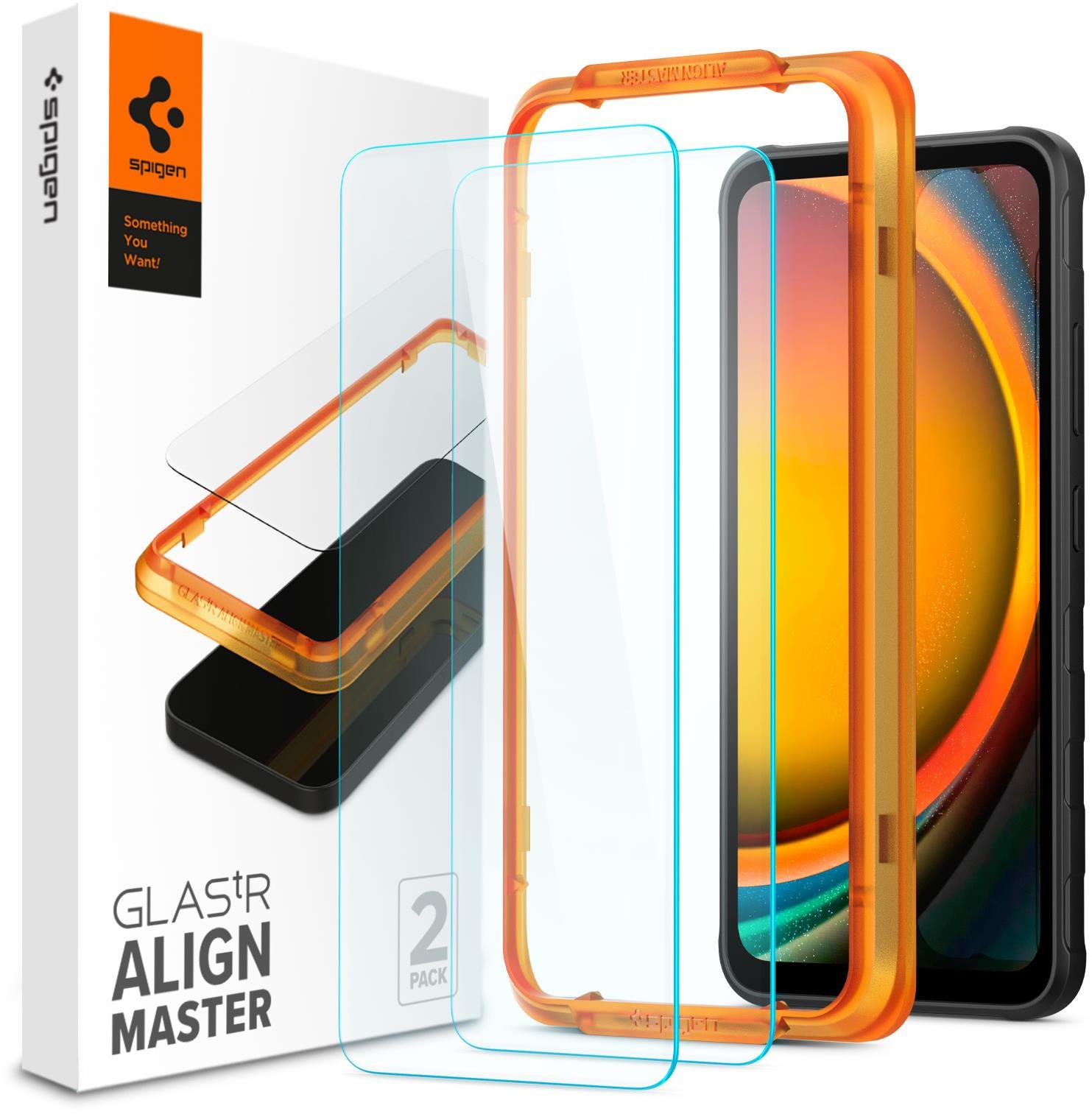 Spigen Glass tR AlignMaster 2 Pack Samsung Galaxy Xcover 7...