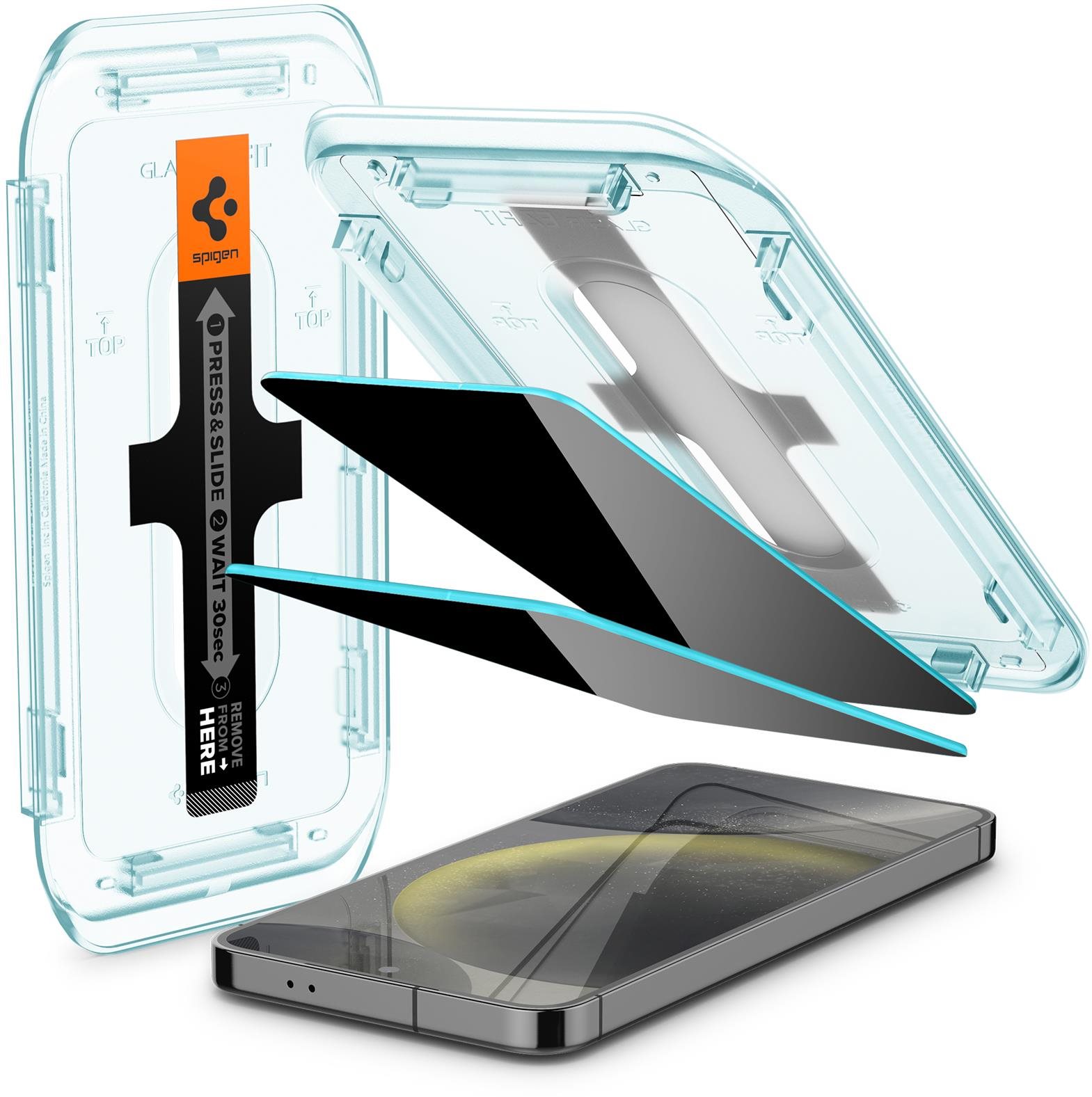 Spigen Glass tR EZ Fit Privacy 2 Pack Samsung Galaxy S24 üvegfólia...