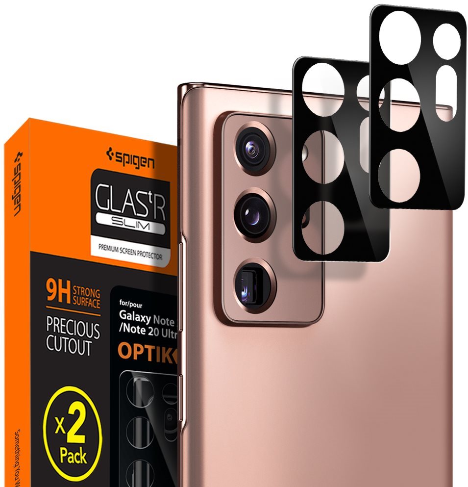 Spigen tR Optic Glass, 2-Pack, Samsung Galaxy Note20 Ultra 5G Glass...